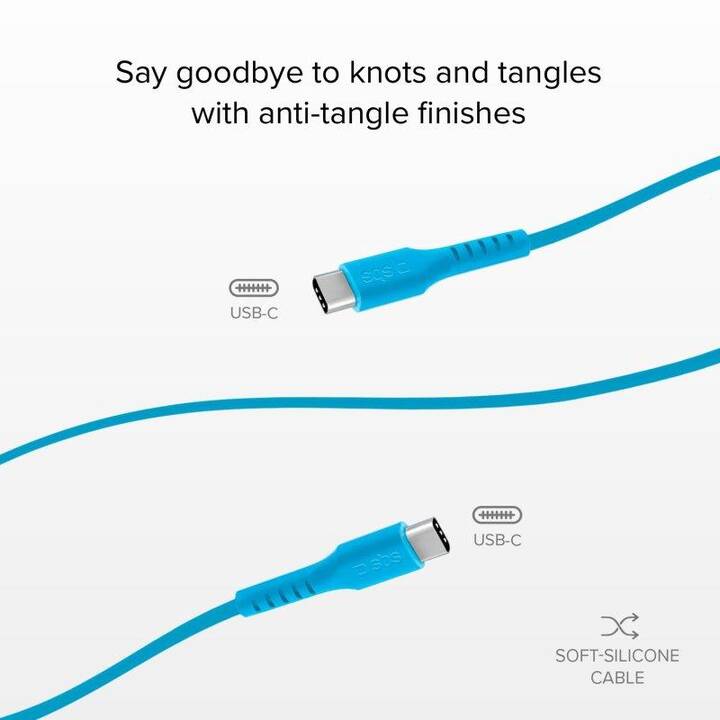 SBS Câble USB Type C 1 5 m Interdiscount