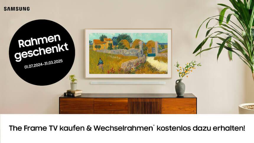 Gratis Rahmen beim Kauf eines SAMSUNG The Frame TV