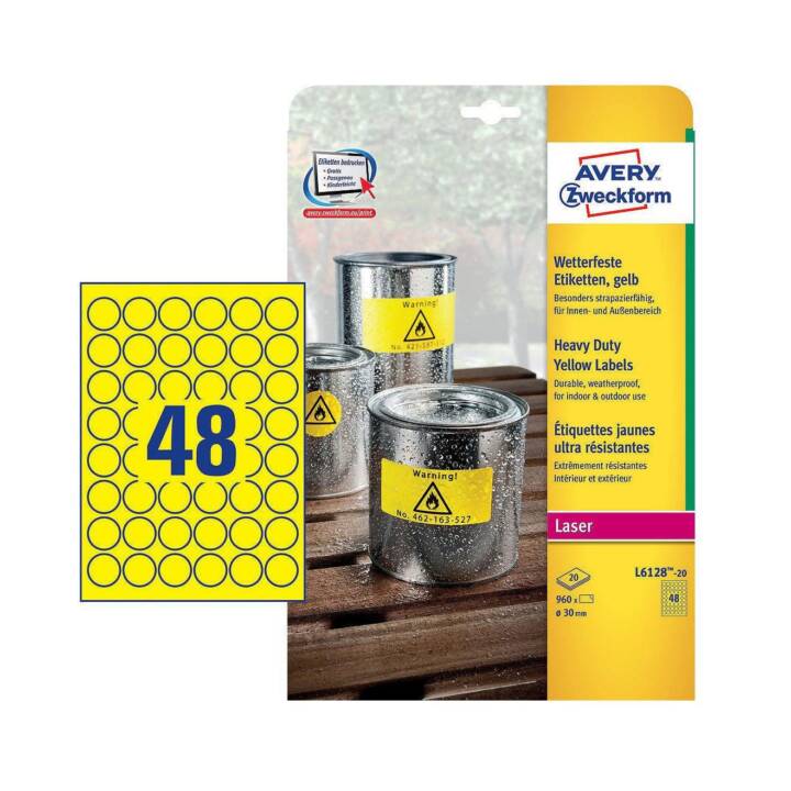 AVERY ZWECKFORM Runde Etiketten, 30 Mm - Interdiscount