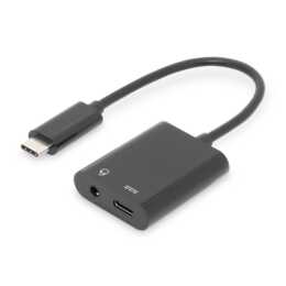 DIGITUS Adaptateur (Jack 3.5 mm, USB Type C, 0.2 m)