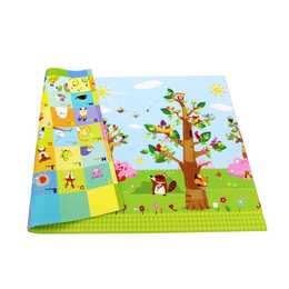 BABY CARE Tapis de jeu Birds in the Trees (Animal, Forêt, 140 x 210 cm)