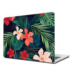 EG Hardcase (Macbook Air 15" M3 2024, Blumen, Grün)