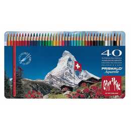 CARAN D'ACHE Matite colorate Prismalo (Multicolore, 40 pezzo)