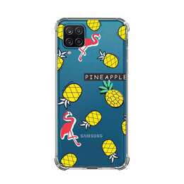 EG Backcover (Galaxy A12, Ananas, Transparente)