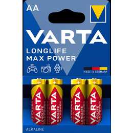 VARTA Longlife Max Power Batterie (AA / Mignon / LR6, Universel, 4 pièce)