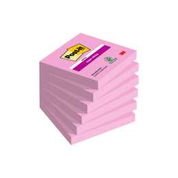 POST-IT Blocchetti memo Super (6 x 90 foglio, Rosa, Rosa)