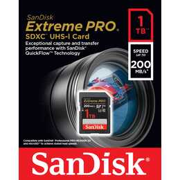 SANDISK SDXC Extreme PRO (Class 10, 1000 GB, 200 MB/s)