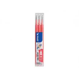 PILOT PEN Mine per penna a sfera FriXion (Rosa, 3 pezzo)