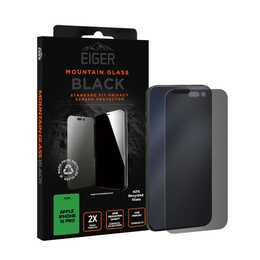 EIGER Verre de protection d'écran Black (iPhone 16 Pro, 1 pièce)