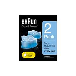 BRAUN Cartouche de nettoyage Clean & Renew CCR2 (2 pièce)