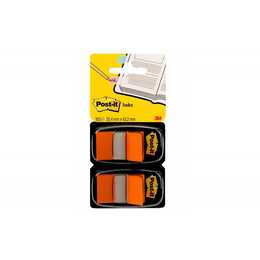 POST-IT Haftnotizen Index (2 x 50 Blatt, Orange)