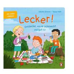 Lecker! - Entdecke, was dir schmeckt und gut tut. Pappbilderbuch mit Klappen ab 2 Jahren zum Thema Ernährung