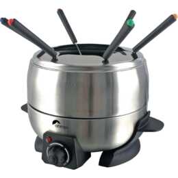 OHMEX Set per Fondue OHM-FND-1000S (Cioccolato, Bourguignonne, Vino, Formaggio, Chinoise)