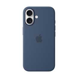 APPLE Backcover Silicone Case MagSafe (iPhone 16, Denim)