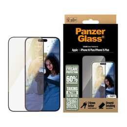 PANZERGLASS Verre de protection d'écran Ultra-Wide Fit (iPhone 15 Plus, 1 pièce)