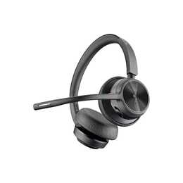 POLY Office Headset Voyager 4320 MS (On-Ear, Kabel und Kabellos, Schwarz)