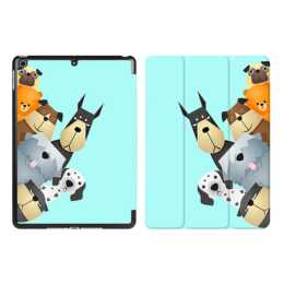 EG iPad Sleeve per Apple iPad 9.7" - Tiffany Blue Cartoon Dogs