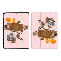 EG iPad Sleeve per Apple iPad Pro 12.9" (1.& 2.Gen) - animali dei cartoni animati rosa