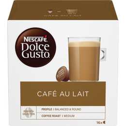 NESCAFÉ DOLCE GUSTO Capsules de Café Café au Lait (16 pièce)