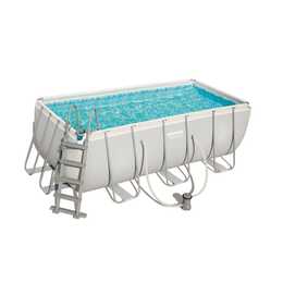 BESTWAY Piscina fuori terra con struttura tubolare in acciaio Power Steel (201 cm x 412 cm x 122 cm)