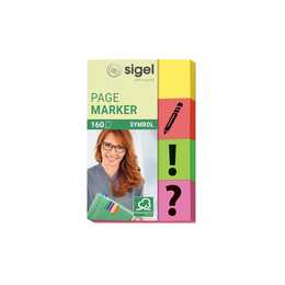 SIGEL Notes autocollantes (4 x 40 feuille, Jaune, Vert, Rouge, Pink)