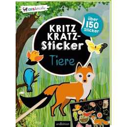 Kritzkratz-Sticker Tiere