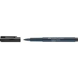 FABER-CASTELL Pennarello indelebile (Nero, 1 pezzo)