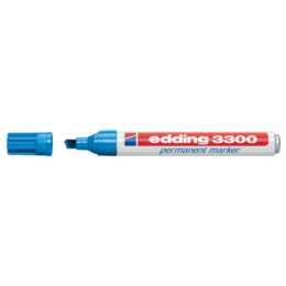 EDDING Permanent Marker 3300 (Blau, 1 Stück)