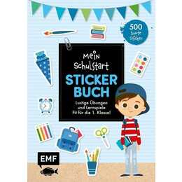 Mein Schulstart-Stickerbuch (blau)