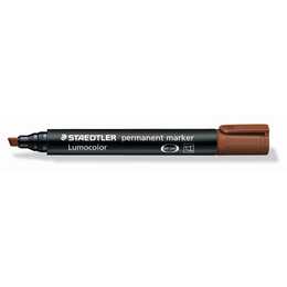 STAEDTLER Pennarello indelebile Lumocolor 350 (Marrone, 1 pezzo)