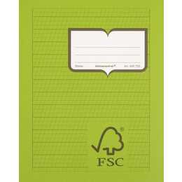 NATURA LINE Cahier (E5, Ligné, Vert, FSC)