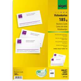 SIGEL DP930 Visitenkarten (60 Blatt, A4, 185 g/m2)