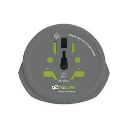 Q2POWER Reiseadapter (Weltweit / Europa)