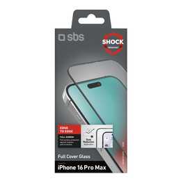 SBS Verre de protection d'écran Full Cover Case (iPhone 16 Pro Max, 1 pièce)