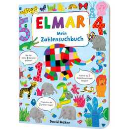 Elmar: Mein Zahlensuchbuch. Zählen lernen mit dem bunten Elefanten