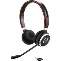 JABRA Cuffia per ufficio Evolve 65 UC stereo (On-Ear, Senza fili, Nero)