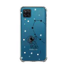 EG Backcover (Galaxy A12, Astronauta, Transparente)