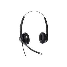 SNOM TECHNOLOGY Casque micro de bureau A100D (On-Ear, Câble, Noir)