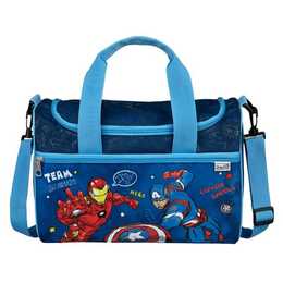 SCOOLI Sac de gym Avengers (Bleu foncé, Bleu)