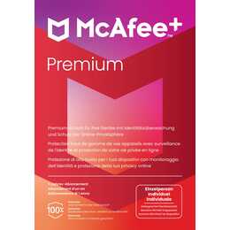 MCAFEE+ Premium Individual (Licence annuelle, 12 Mois, Allemand, Italien, Français)