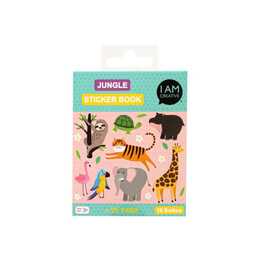 I AM CREATIVE Autoadesivo Jungle (Tigre, Giraffa, Tartaruga, 175 pezzo)