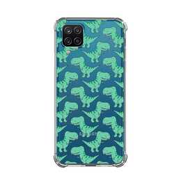 EG Backcover (Galaxy A12, Dinosauro, Transparente)