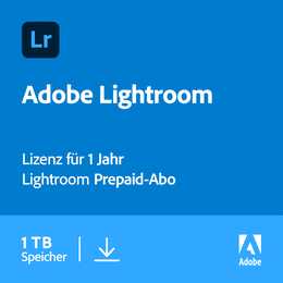 ADOBE Lightroom ESD CH 1TB (Licence annuelle, 1 année, Français, Italien, Allemand)