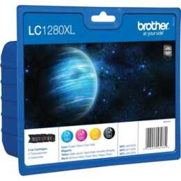 BROTHER LC-1280XLVALBP (Gelb, Schwarz, Magenta, Cyan, Multipack)