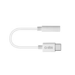 SBS Music & Calls Adapter (3.5 mm Klinke, USB Typ C, 0.09 m)