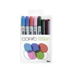 COPIC Pennarello indelebile Ciao (Arancione, Blu, Verde, Pink, 7 pezzo)