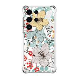 EG Backcover (Galaxy S23 Ultra, Blumen, Mehrfarbig)