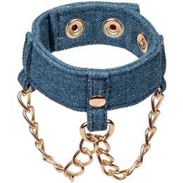 CALEXOTICS Handschellen Ride Em Denim Wrist Cuffs (Blau)