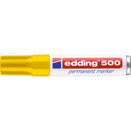 EDDING Permanent Marker 500 (Gelb, 1 Stück)