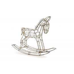 STT AG Figurine lumineuse de Noël Rocking Horse (Cheval, 300 LEDs)